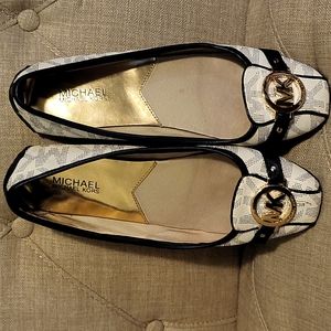 Shoes, size 10 , navy blue and white